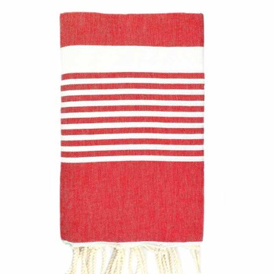 Hamam-towel Stripe red